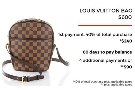 Louis Vuitton payment plans